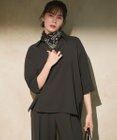 23区 ストレッチジョーゼット スキッパー ブラウス