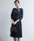 組曲 L 【KUMIKYOKU NAVY】ジャージーコンビプリーツ ワンピース