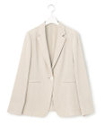 23区 【セットアップ対応】リネンレーヨンストレッチ テーラード ジャケット