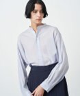 ATON COTTON SILK LAWN | オーバーサイズバンドカラーシャツ