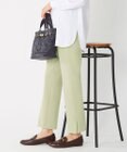 J.PRESS LADIES 【洗える】40/2NEWESTバックピーチ テーパード パンツ