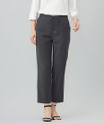 J.PRESS LADIES 【洗える】PLAIN WEAVE トロ  テーパード パンツ