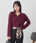 earth music&ecology 【接触冷感】襟付きニットカーディガン