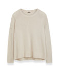 JOSEPH 【洗える】オープンカシミヤ　ラウンドネックニット