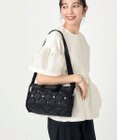 LeSportsac MINI DUFFLE W PEARLS/ブラックパール