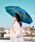 MOONBAT ハニカム断熱パラソル グラデーション長傘 晴雨兼用 日傘 一級遮光 UV 耐風