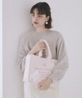 Maison de FLEUR レースリボンフリルハンドルスクエアトートSバッグ