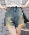 WEGO ダメージデニムショートパンツ