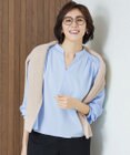 自由区 【洗える】SOMELOSクロップド丈 ブラウス