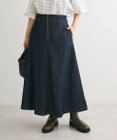 Green Parks フロントＺＩＰデニムスカート