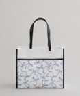 Maison de FLEUR リボンプリントスクエアトートバッグ