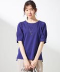 ANY SIS L 【撥水・汗ジミ防止・UVケア・洗える】スーピマスムース 袖タック Tシャツ