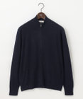 JOSEPH ABBOUD MOUNTAIN 【WEB限定・SPACE/チクチクしない/イージーケア/3シーズン対応】 SNOWYハイネック ジップカーディガン
