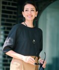 自由区 L 【カタログ掲載・人気素材・NEWデザイン】ラスティックメッシュラグランスリーブ ブラウス