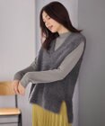 ANY L 【洗濯機可】フェザーニットベスト
