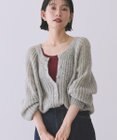 AMERICAN HOLIC 【2WAY】モヘヤ風甘編みカーディガン