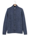 J.PRESS MEN ウール×カシミヤの上質素材【Cash Lamb's Wool】ハイネックケーブル カーディガン_25年モデル