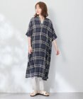 ANY L フレンチリネンシャツワンピース