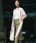 23区 【洗える】シアーマットクロス ロング シャツ