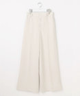 自由区 L 【19号サイズまで展開・カタログ掲載】トリアセダブルクロスワイドストレート パンツ