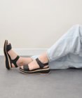 INTER-CHAUSSURES 【Oh my Sandals】ベルクロローヒールサンダル