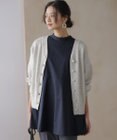 組曲 L 【加藤ローサさん着用 / 前後着用可】スパンコールヤーン カーディガン