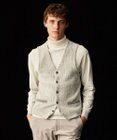JOSEPH ABBOUD 【キングサイズ・イタリア糸使用/洗える】メリノブレンドモール ニット ベスト