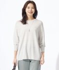 J.PRESS LADIES 【WEB限定カラーあり・洗える】SILKY RAYON STRETCH ボーダー ニット