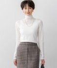 23区 【CLASSY.掲載/洗える】スムージーコットン タートルネック ニット