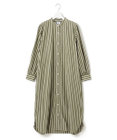 J.PRESS YORK STREET 【WOMEN】ワンウォッシュ ストライプ シャツワンピース