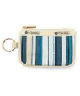 LeSportsac KEY CARD HOLDER/ティールグリーンストライプ
