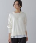 組曲 コットンカシミヤMIX クルーネックニット