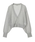 earth music&ecology シアーラメＶネックカーディガン