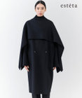 23区 S 【エステータ】ウールリバー ケープ付き コート