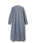 J.PRESS YORK STREET 【WOMEN】ワンウォッシュ ストライプ シャツワンピース