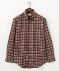 JOSEPH ABBOUD 【キングサイズ・オーガニックコットン】スモールチェック フランネルシャツ