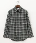 JOSEPH ABBOUD 【キングサイズ・オーガニックコットン】スモールチェック フランネルシャツ