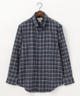 JOSEPH ABBOUD 【キングサイズ・オーガニックコットン】スモールチェック フランネルシャツ