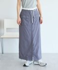 CRAFT STANDARD BOUTIQUE ナイロンダブルウエストIラインスカート