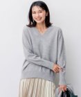 23区 【洗える】ピュアカシミヤ Vネック ニット