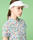 23区GOLF 【WOMEN】【吸水速乾・UVケア】ＭＯＶＥロゴ カノコ 半袖シャツ