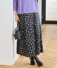 自由区 【セットアップ対応・洗える】ドットプリント スカート