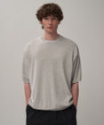 ATON COTTON WASHI KNIT | ハーフスリーブクルーネックセーター - UNISEX