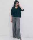 UNFILO 【UNFILO DENIM/新色追加】撥水ストレッチ ルーズワイドデニム