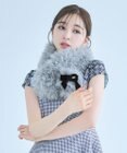 TOCCA 【ブローチ取り外し可】VELVET RIBBON FURTIPPET ティペット