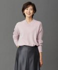 J.PRESS LADIES L 【洗える・WEB限定カラーあり】CASHMERE BLEND Vネック ニット