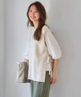 ANY L 【洗濯機可】サイドリボン ニットベスト