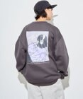 WEGO 【ユニセックス着用ITEM】ガールイラストグラフィックプルオーバー