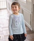 ANY KIDS ドットリボン 長袖Tシャツ
