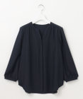 自由区 【洗える】ソフトジョーゼットスキッパー ブラウス